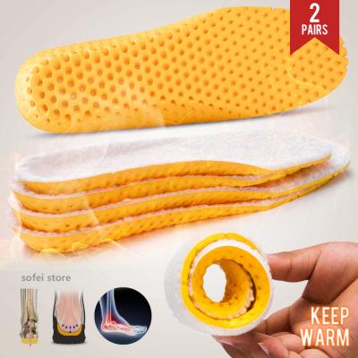 China Breathable Sports Insole Winter Woolen Insoles Warm Honeycomb Wool Insoles Breathable Shoes Pad For Men And Women Cushions for sale