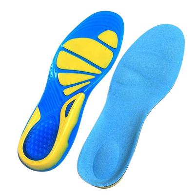 China Anti-Slippery Sports Massaging Silicone Gel Insoles Arch Support Orthopedic Plantar Fasciitis Running Insole For Shoes for sale