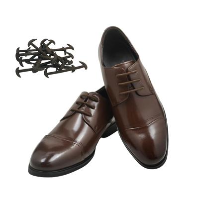 China Tie lace does not leather shoes style silicone lace elastic lace suit lazy free laces for sale