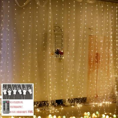 China CURTAIN LIGHTS Factory Direct Christmas USB LED Copper Wire Curtain Light with Remote Control Wedding Party Decoration Wire String Lights for sale