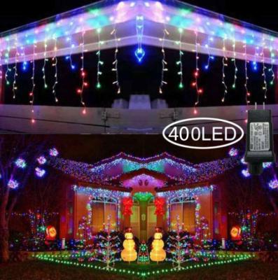 China Icicle String Lights 10m Outdoor Party Christmas Wedding Home Decorative LED String Lights Curtain Flash Icicle Garland Fairy Light for sale