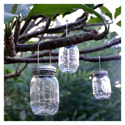 China Mason Jar Light High Quality Solar Powered Outdoor Led String Lights Garden Decorative Solar Mason Jar Garden Light for sale