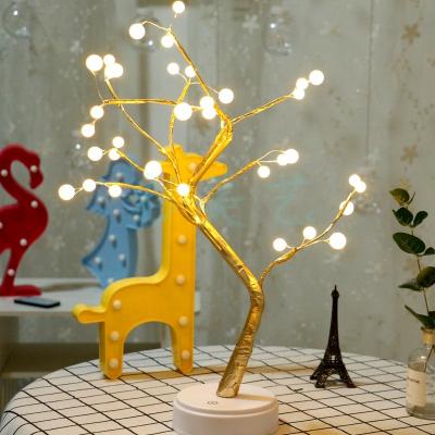 China Modern Plum Blossom Table Night Lights for Modern Wedding Party Decoration LED Table Lamp Christmas Ins Fairy Lights Tree Table Lamp for sale