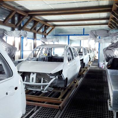 China High Capacity SYJT Paint Car Production Line Electric Transport Trolley Car Manufacturing Assembly Line for sale