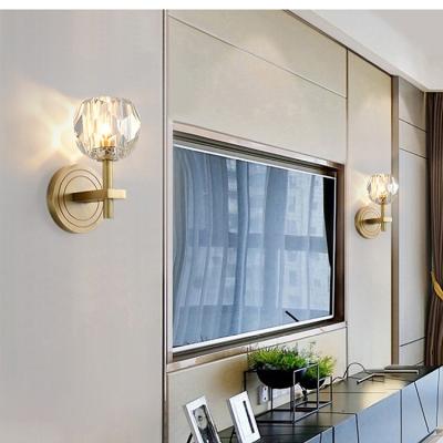 China Lighting Works Modern Decorative Wall Light Bedroom Living Room Bedroom Nordic Style Indoor Bronze Led Wall Lamp for sale