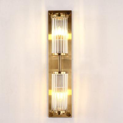 China Lighting Works Decoration Wall Lamp Bedroom Glass Tube Wall High Quality Home Led Indoor Lighting Fixtures for sale