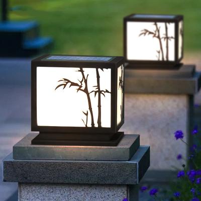 China Versatility Energy Saving Dual Use Outdoor Gazebo Led Solar Powered Post Pillar Wall Light for sale