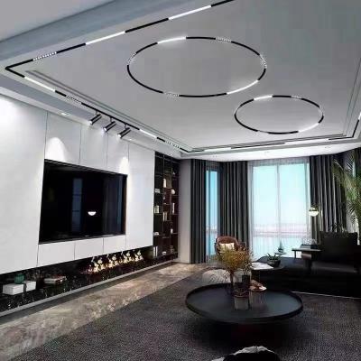 China Pretty Appearance Linear Projector Surface Recessed Magnetic Track Pendant Light Magnetic Track Light System Led Track Light for sale