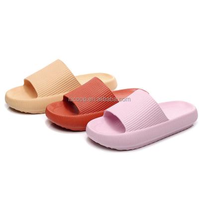 China Cushioning HOT SALE Flexible Home Slippers Shape EVA Slides Woman Sandals Summer Non-slip Flip Flops for Women and Men for sale