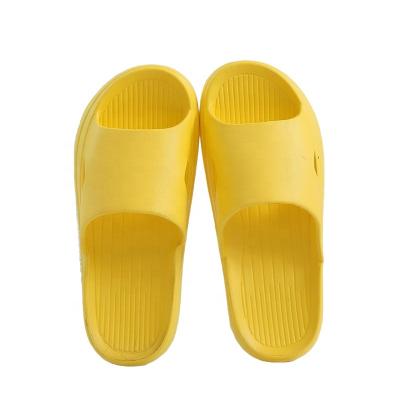 China Cushioning Soft Home Slippers Women Men Shape Non-slip Summer EVA Flip Flops Bathroom Slides Woman Sandals for sale