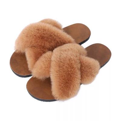 China Cushioning Slip-Resistant Indoor Outdoor Women Slippers Fur Slippers Flexible Flip Flops Slides Sandals Lightweight Home Shoes for sale