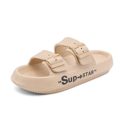 China Cushioning Unisex Eva Sandals Indoor Men's Sandals Slippers Flip Flops Bottom Thick Flexible Outdoor Slippers Slides for sale