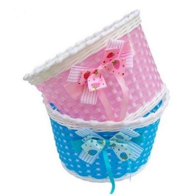 China Storage Yanyi Children's Bicycle Wicker Basket Basket Woven Baby Buggy for sale