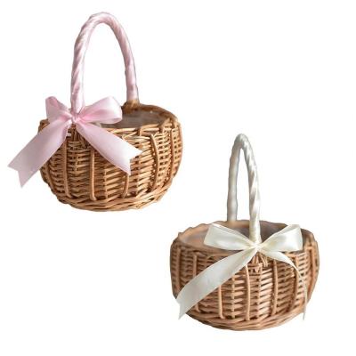 China Viable Wholesale Wicker Gift Basket Gift Decorations Christmas Yanyi Wicker Basket For Home for sale