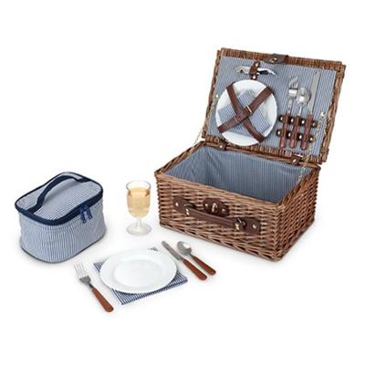 China China CLASSIC factory twisted picnic basket wicker basket set for sale