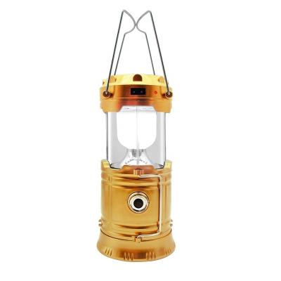 China Garden Outdoor tent camping lamp multi-functional charging portable lantern emergency lighting portable solar camping lamp for sale