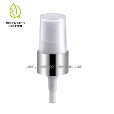 China Non Spill Plastic Full Cap Treatment Pump Cosmetic Bottler Cover for sale