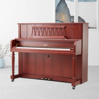 China Factory Wholesale Price 88 Key Mechanic Hot Step Piano Box Flower German Strunz Double Toneboard Solid Wood Piano for sale