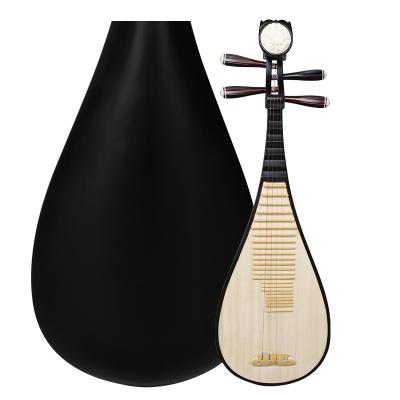 China Pipa Rich Practice Hardwood Material Flower Headdress dj01 88CMx Lehai Wide Children's Lute Pipa Instrument Beginner's Introduction for sale