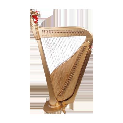 China National Harp 27 Large String Harp Small Professional Huqiu Musical Instrument Stage Playing Piano Lever Harp 27 Stringed Harp for sale