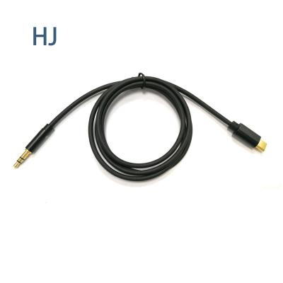 China Car Type C Male to 3.5mm Male Jack Audio Cord for aux cable type. from car USB C to aux cable. 3.5mm car for sale