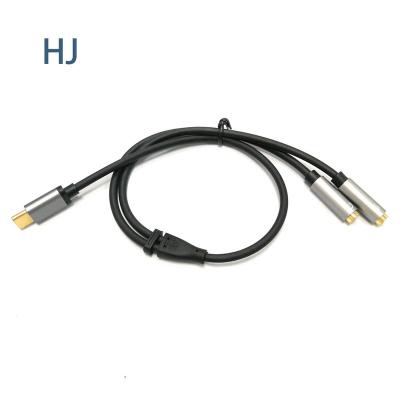 China Car USB Type C to 3.5mm Earphone Audio Adapter USB C to 3.5mm Earphone Jack Adapter Cable for sale