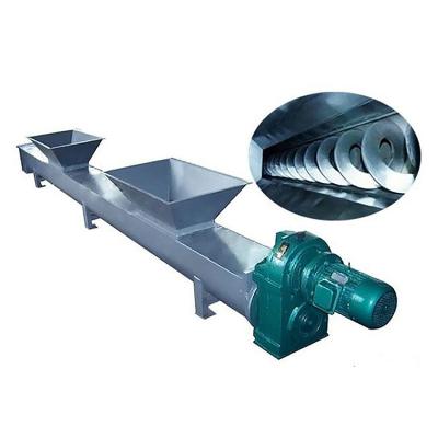 China Oil Resistant Durable Screw Conveyor Flour Ice Helical Screw Conveyor for sale