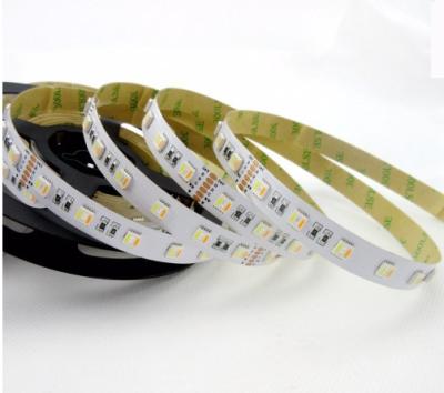 China Hotel 5050 5 in 1 RGB CCT 96led/m Adjustable 24vdc 19.2w/m Led Strip Light for sale