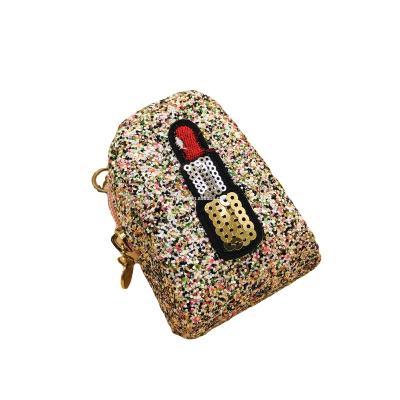 China Fashion Girl's Glitter Cheap Material With Pineapple Patch Backpack Shape Mini Coin Bag, Mini Backpack Coin Pouch, Mini Backpack Coin PO back for sale