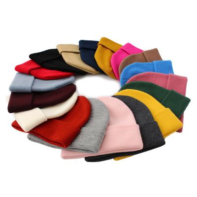 China New soft beanies knitted solid cute ladies girls casual hat Autumn Female Beanie Warmer Beanie for sale