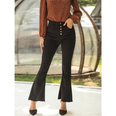 China Others Dropshipping High-Waisted Micro-flared All-match Straight Slim Pants Casual Pants for sale