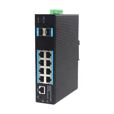 China Controlled 100/1000M 8G PoE port + 8G SFP connector industrial Ethernet poe switch YH688GSP-SFP for sale