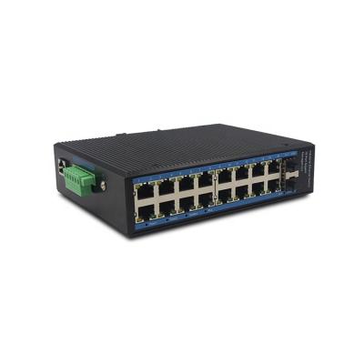 China YH6216GS-SFP Switch 16 Port PoE 10/100/1000M Manageable Industrial Ethernet Network Switch for sale