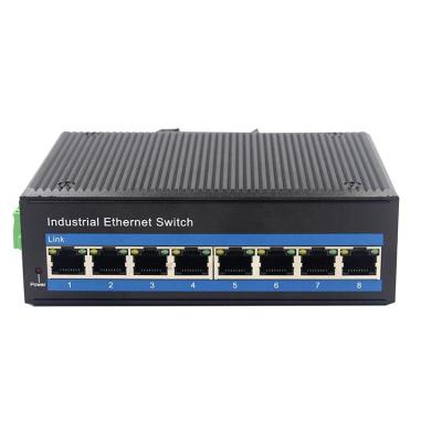 China High Demand POE Products 12-48V DC 8 Port Gigabit Fiber Switch for sale