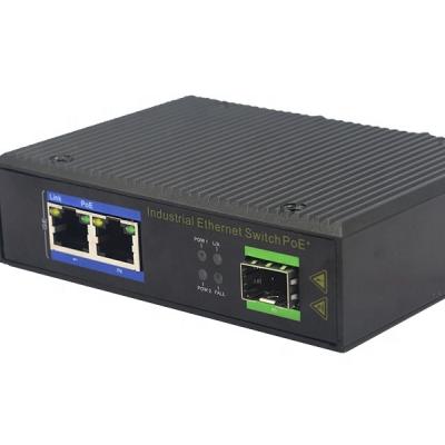 China Best Price 100/1000M 2 Rj45 Port With Single Mode Gigabit Fiber SFP Optical Industrial Media Converter YHD12G-SFP for sale