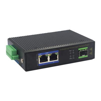 China Excellent Quality Low Price 10/100/1000M Industrial Switch 3 Port Fiber Switch YHD12G-SFP for sale