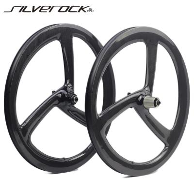 China Folding Bike SILVEROCK Carbon Trispoke Wheels 20