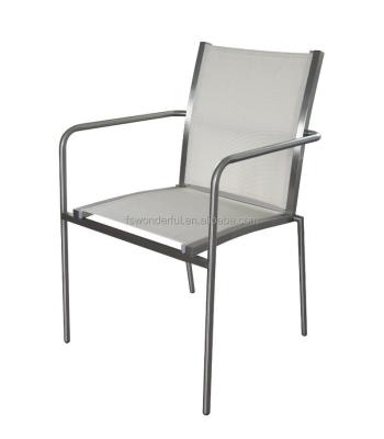 China Modern Stainless Steel Clamp Patio Chair Outdoor Garden for sale