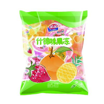 China Qinqin Natural 360g Assorted Fruit Flavors Jelly Food Snack Bag Package OEM Manufacturer for sale