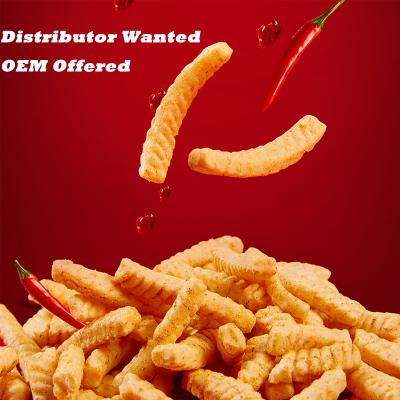 China Prawn Flavor / Spicy Dry Cracker 80g / Non-fried / Leisure / Crispy / Puffed / Seafood Snacks for sale