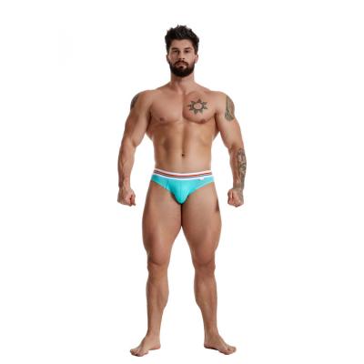 China New Design Gay Breathable Briefs Fashion Boys Sexy Bikini Briefs Stretch Green Color Man Thongs Underwear for sale