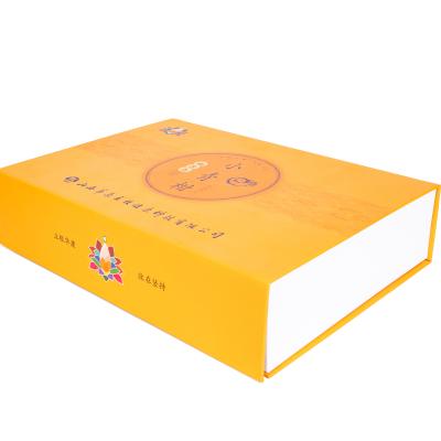 China Best Selling Recyclable Folding Gift Box Tea Powder Packaging Folding Cardboard Magnetic Gift Box With Compartment Ribbon Closurerd Gift Box for sale