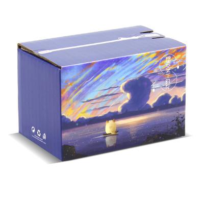 China Recyclable Hard Food Grade Packaged Corrugated Gifts Box Hat Color Box Lovely Box for sale