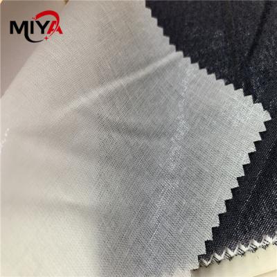 China Entrelinhar kejme'noykejme de fusão do colar da camisa do carvão vegetal 155gsm 112cm à venda