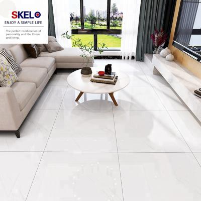 China Manufacturer Custom Cheap Glazed Ceramic Sitting Room Flooring Tiles Price Living Room Flooring 800 x 800 Glazed White Tile for sale