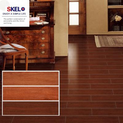 China Rustic Tiles Living Room Inside Matte Wood Look Floor Tiles Interior Antique China Design Look Like Wood Floor Flooring for sale