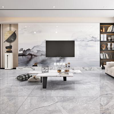 China Porcelain tile TV background wall floor tiles home tile/large slab for office/hotel/shop etc. 1200X2400MMFoshan for sale