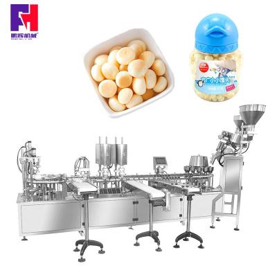 China Food Filling and Placement of Aluminum Foil Sealer Lid Covering Integrated Machine for sale