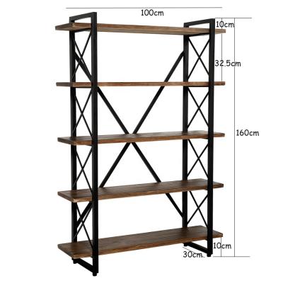 China Large Bookcase Furniture Display Storage Bookcase (The Other) 5 Tier Adjustable Modern Bookcase Shelf for sale