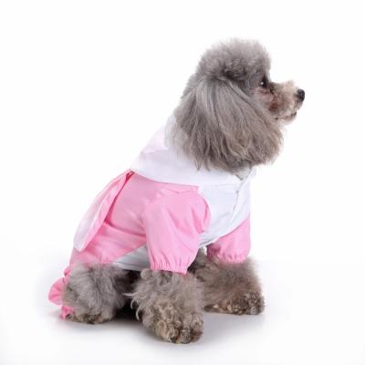 China Viable Wholesale Custom Pet Supplies New Pet Poncho Waterproof Cute Bunny Dog Raincoat for sale